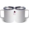 10 oz. White Stainless Steel Coffee Mug Thumbnail