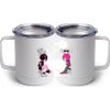 10 oz. White Stainless Steel Coffee Mug Thumbnail