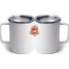 10 oz. White Stainless Steel Coffee Mug Thumbnail