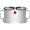 10 oz. White Stainless Steel Coffee Mug Thumbnail