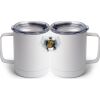 10 oz. White Stainless Steel Coffee Mug Thumbnail