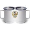 10 oz. White Stainless Steel Coffee Mug Thumbnail