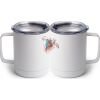 10 oz. White Stainless Steel Coffee Mug Thumbnail