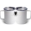 10 oz. White Stainless Steel Coffee Mug Thumbnail