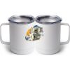 10 oz. White Stainless Steel Coffee Mug Thumbnail