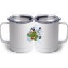 10 oz. White Stainless Steel Coffee Mug Thumbnail