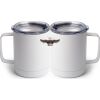 10 oz. White Stainless Steel Coffee Mug Thumbnail