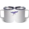 10 oz. White Stainless Steel Coffee Mug Thumbnail