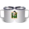 10 oz. White Stainless Steel Coffee Mug Thumbnail