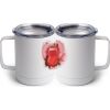10 oz. White Stainless Steel Coffee Mug Thumbnail
