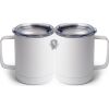 10 oz. White Stainless Steel Coffee Mug Thumbnail