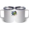 10 oz. White Stainless Steel Coffee Mug Thumbnail
