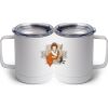 10 oz. White Stainless Steel Coffee Mug Thumbnail
