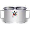10 oz. White Stainless Steel Coffee Mug Thumbnail