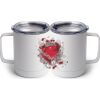 10 oz. White Stainless Steel Coffee Mug Thumbnail