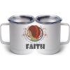 10 oz. White Stainless Steel Coffee Mug Thumbnail