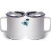 10 oz. White Stainless Steel Coffee Mug Thumbnail