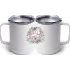 10 oz. White Stainless Steel Coffee Mug Thumbnail