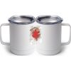 10 oz. White Stainless Steel Coffee Mug Thumbnail