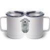 10 oz. White Stainless Steel Coffee Mug Thumbnail