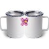 10 oz. White Stainless Steel Coffee Mug Thumbnail