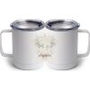 10 oz. White Stainless Steel Coffee Mug Thumbnail