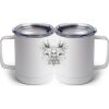 10 oz. White Stainless Steel Coffee Mug Thumbnail