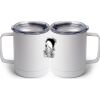 10 oz. White Stainless Steel Coffee Mug Thumbnail