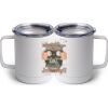 10 oz. White Stainless Steel Coffee Mug Thumbnail