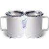 10 oz. White Stainless Steel Coffee Mug Thumbnail