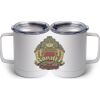 10 oz. White Stainless Steel Coffee Mug Thumbnail