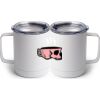 10 oz. White Stainless Steel Coffee Mug Thumbnail