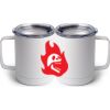 10 oz. White Stainless Steel Coffee Mug Thumbnail