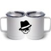 10 oz. White Stainless Steel Coffee Mug Thumbnail