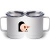 10 oz. White Stainless Steel Coffee Mug Thumbnail