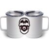 10 oz. White Stainless Steel Coffee Mug Thumbnail