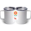 10 oz. White Stainless Steel Coffee Mug Thumbnail