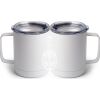 10 oz. White Stainless Steel Coffee Mug Thumbnail
