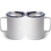10 oz. White Stainless Steel Coffee Mug Thumbnail