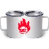 10 oz. White Stainless Steel Coffee Mug Thumbnail