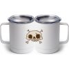 10 oz. White Stainless Steel Coffee Mug Thumbnail