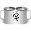 10 oz. White Stainless Steel Coffee Mug Thumbnail