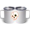 10 oz. White Stainless Steel Coffee Mug Thumbnail