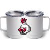 10 oz. White Stainless Steel Coffee Mug Thumbnail