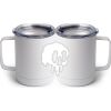10 oz. White Stainless Steel Coffee Mug Thumbnail