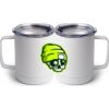 10 oz. White Stainless Steel Coffee Mug Thumbnail