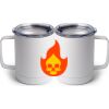 10 oz. White Stainless Steel Coffee Mug Thumbnail