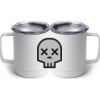10 oz. White Stainless Steel Coffee Mug Thumbnail