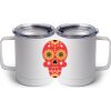 10 oz. White Stainless Steel Coffee Mug Thumbnail
