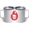 10 oz. White Stainless Steel Coffee Mug Thumbnail